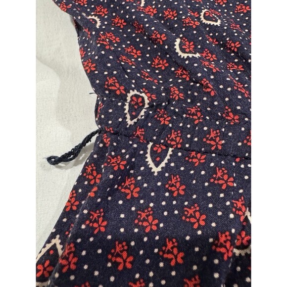 Vintage Y2K Forever 21 babydoll Shirt Dress M Black Red Paisley 90s Office Siren - Picture 11 of 16